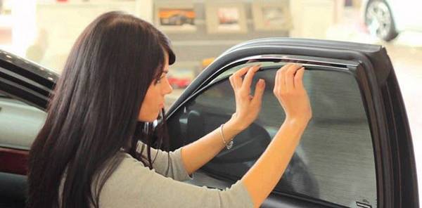 Используем сетку для стекол автомобиля вместо тонировки - фото